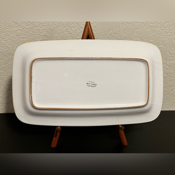 Deruta Italian Pottery Raffaellesco Serving Tray. Handpainted XXL Tray 18x10 - Picture 4 of 4